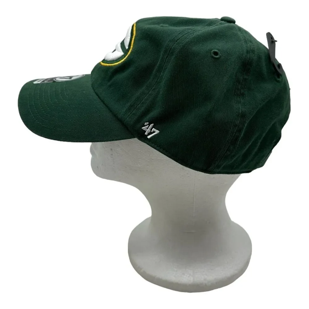 Men's '47 Brand Clean Up Green Bay Packers NFL Strapback Hat Cap NWT‎